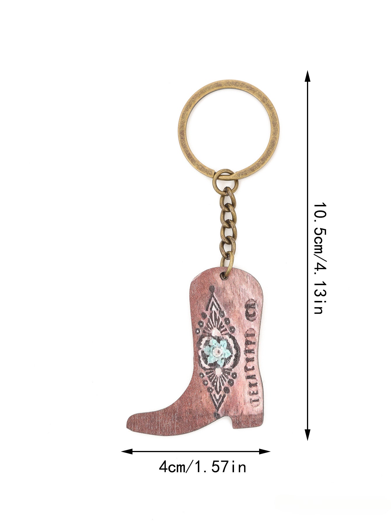 Wholesale of Zinc Alloy Keychains for Western Style Boots